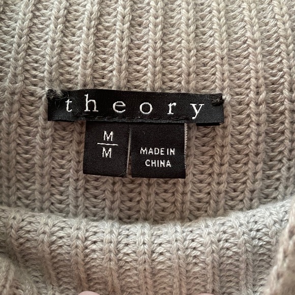 Theory Jodi Ribbed Knit Mock-Neck Sweater M* - Picture 5 of 8